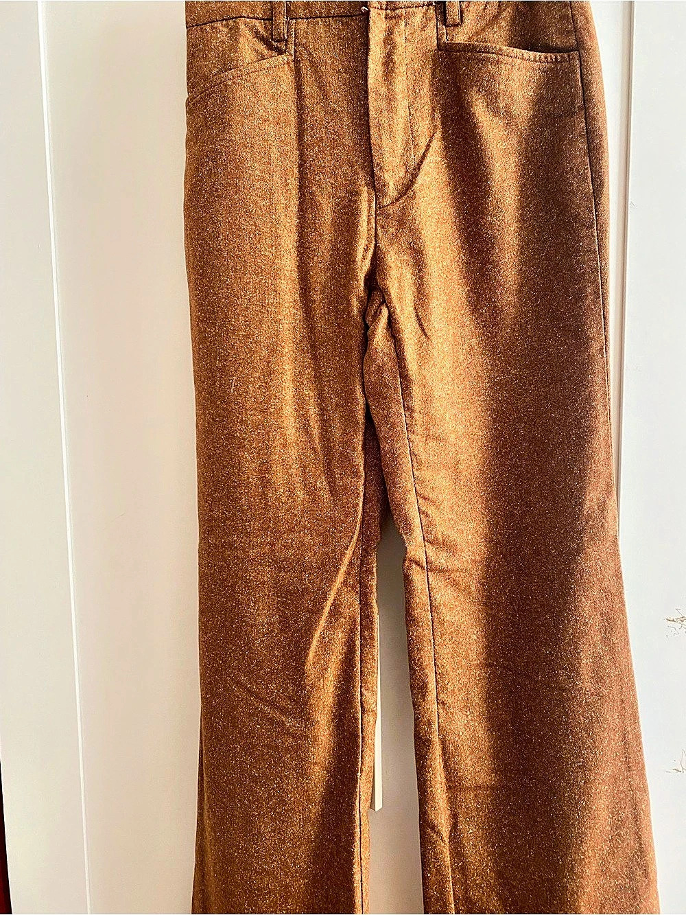 Alice Roi 100% Wool Straight Leg Pants in Brown Size 6 Like New